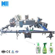 5000bph Automatic Daily Chemical Product Filling Machine Packing Production Line